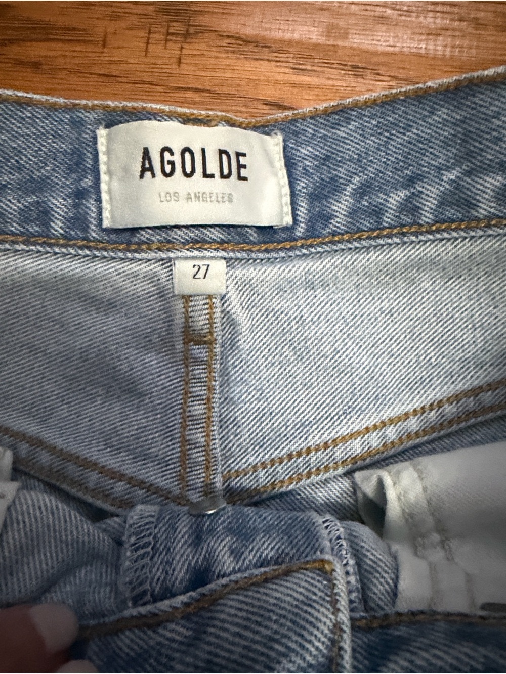 Agolde Riley High Rise Straight Crop Jeans Size 27 - Picture 8 of 10